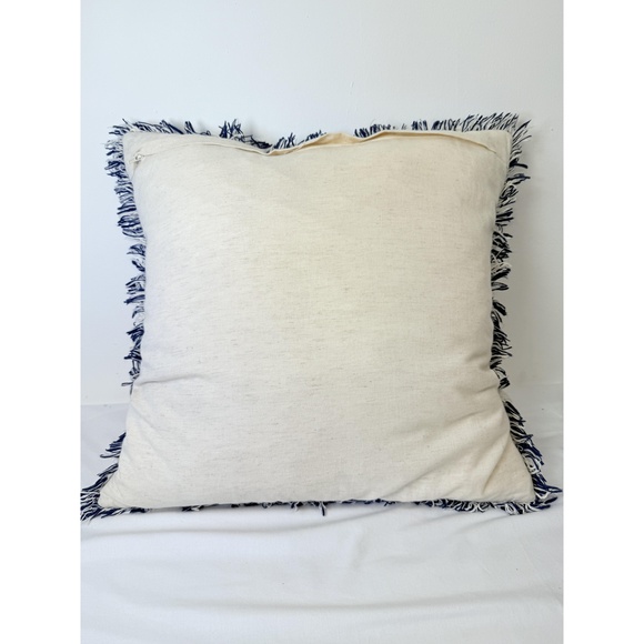 Imperial Collection Floral Flamingo Appliqué Beaded Fringed Throw Pillow - Picture 5 of 13